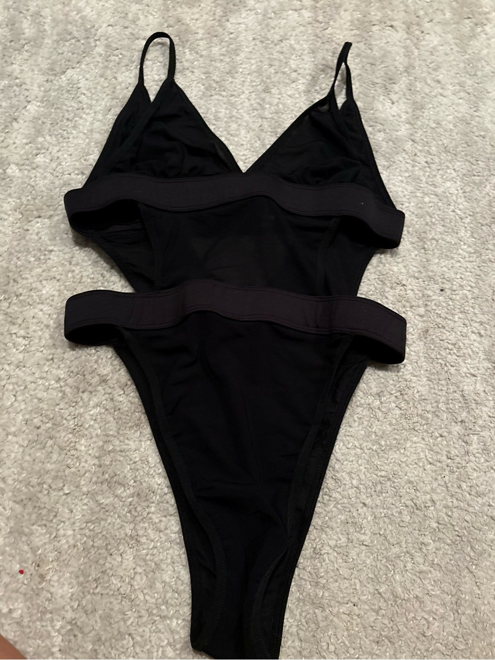 Beginning boutique sheer bodysuit